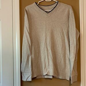 Covington Men's Light Tan V-Neck Sweater